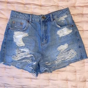 Top shop denim short
